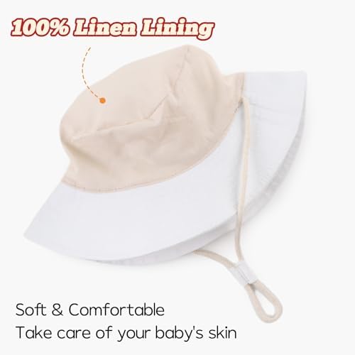 Bamery Baby Toddler Girls Bucket Hat Newborn Sun Hats - Image 5