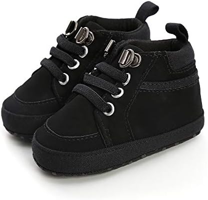 Meckior Toddler Baby Boys Girls High Tops Ankle Sneakers Soft Anti-Slip Sole PU by Meckior