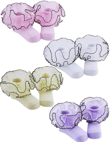 PrinceSasa Little Baby Girl Princess Lace Ruffles Socks Set - Image 4