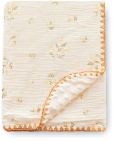 Baby Muslin Thick Blanket Double Layer Soft Neutral Receiving Blanket Crib by Gunnaicat