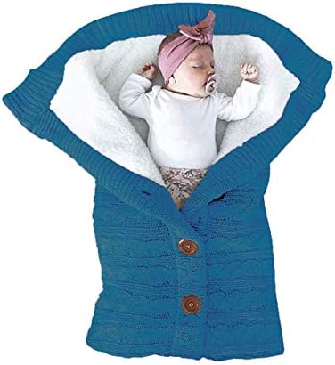 XMWEALTHY Unisex Infant Swaddle Blankets Soft Thick Fleece Knit Baby Girls Boys by XMWEALTHY