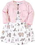 Hudson Baby Infant and Toddler Girls Cotton Dress and Cardigan Set by HudsonBaby