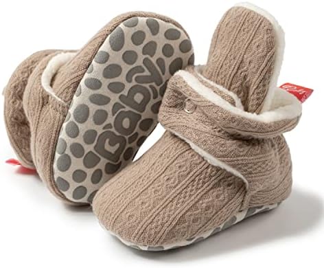 HsdsBebe Unisex Newborn Baby Cotton Booties Non-Slip Sole by HsdsBebe