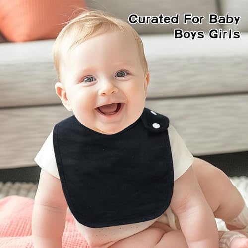 8 Pack Baby Bibs Unisex Adjustable - Image 7