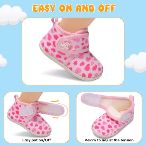 FEETCITY Baby Booties Girls Boys Infant Slippers First Walkers Shoes Warm Socks - Image 3