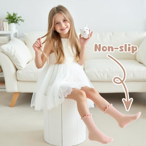 HONGTEYA 6 Pairs Toddler Ruffle Socks - Image 5
