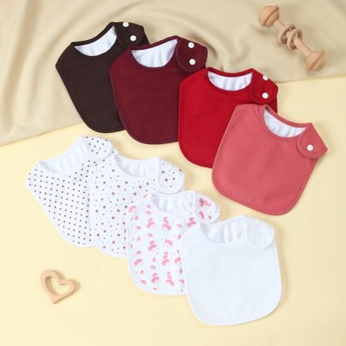 Waterproof Baby Bibs for Boys & Girls Soft and Absorbent Bandana Drool Bibs Set - Image 6