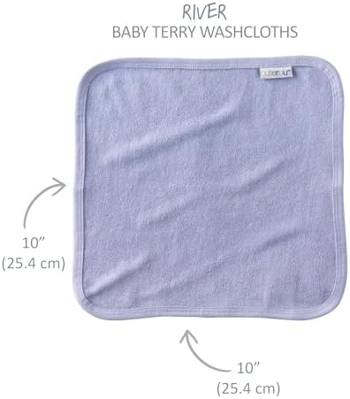 Butterblu River 10-Pack Baby Terry Washcloths 100% Organic Cotton Absorbent - Image 5