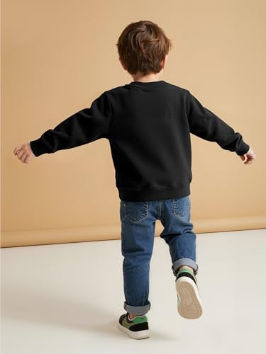 Cooraby 3 Pack Baby and Toddler Boys Crewneck Sweatshirts Kids Solid Cotton - Image 2