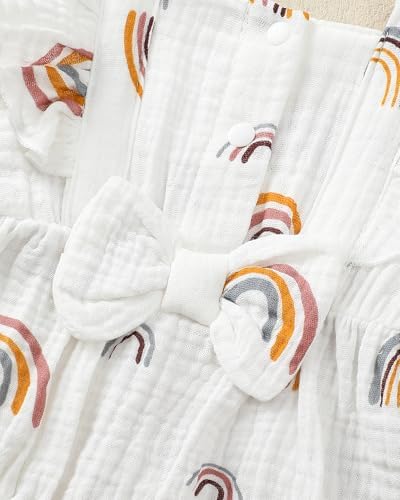 Renotemy Baby Girl Clothes Summer Newborn Girls Outfits Preemie-18Months - Image 4
