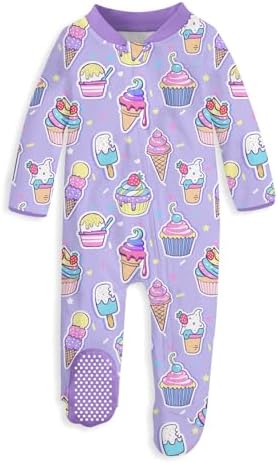 uideazone Baby Girls Footed Pajamas, Zip Sleeper by uideazone