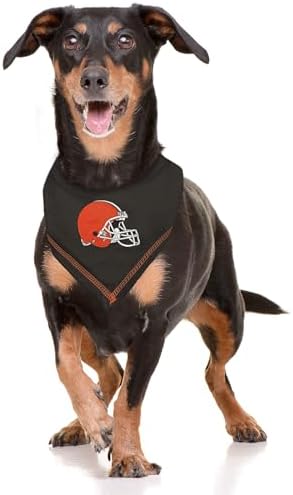 Pets First NFL Cleveland Browns TIE Bandana, Size Small/Medium. Dog Bandana - Image 5