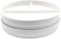 Elk and Friends Kids 7.8” Porcelain White Plates | Divided Plates | Suitable for Kids/Toddlers | Microwave & Dishwasher Safe | Non Slip | Snack Dishes | 2 Pack