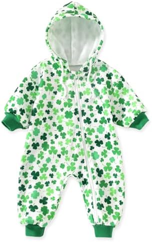 Unutiylo Unisex Baby Boys Girls Long Sleeve Infant Baby Zipper Hooded Jumpsuits by Unutiylo