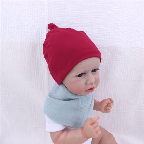 Silky Satin Lined Newborn Hat Hair Care Knot Beanie Hats - Image 4