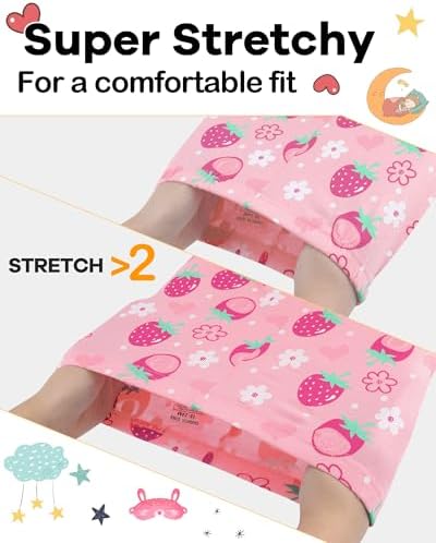 DAUGHTER QUEEN Girls Summer Pajamas Set 4 Pieces 100% Cotton Sleepwear Size 18 - Image 2