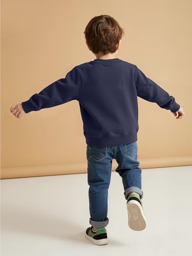 Cooraby 3 Pack Baby and Toddler Boys Crewneck Sweatshirts Kids Solid Cotton - Image 2