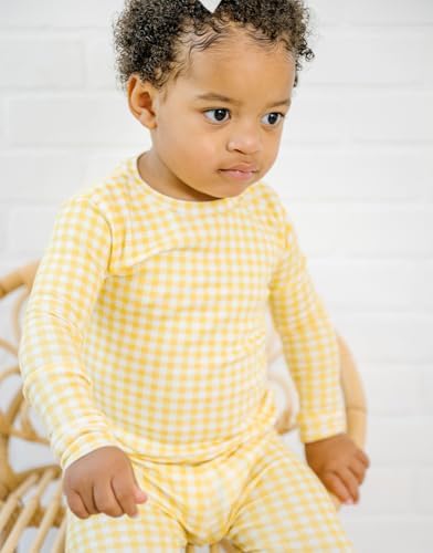 moimoln Cotton Modal Baby Toddler Pajamas Check Solid Leopard 6M-8Y - Image 6