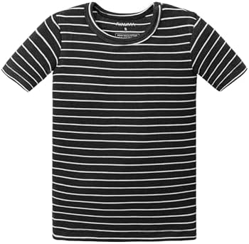 AVAUMA Stripe Pattern Baby Boys Girls Pajama Set Kids Toddler Snug fit Ribbed - Image 3