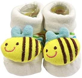Bowbear Adorable Baby 6 Pair Non-Skid Bootie Socks - Image 3