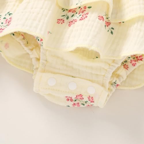 YOUNGER TREE Baby Girl Clothes Infant Summer Romper Dress Sleeveless Bodysuit - Image 5