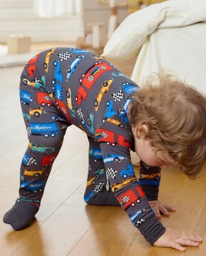 babee Reshinee Bamboo Viscose Baby Footie Pajama, Zipper Sleeper Boys Girls - Image 7