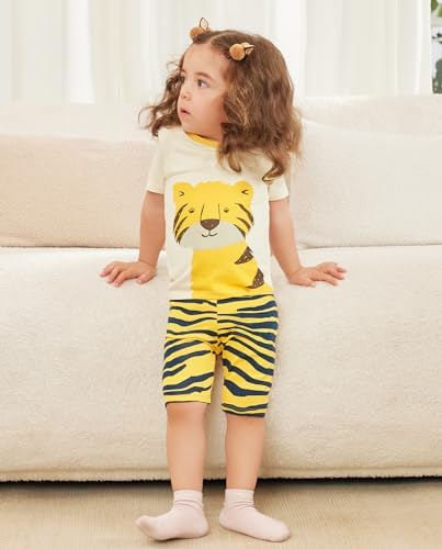 babee Reshinee Bamboo Viscose Toddler Boys Pajamas Set, Short Sleeve Kids - Image 3