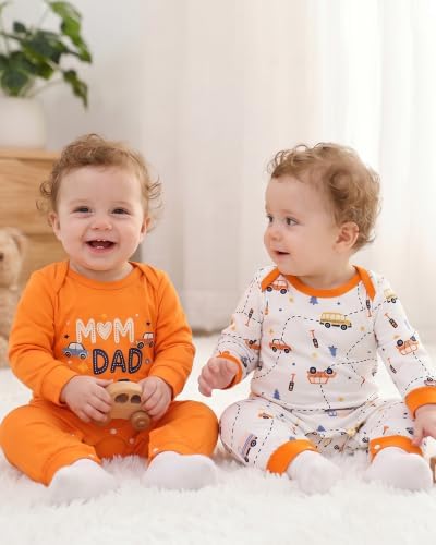 NZRVAWS Newborn Baby Boy Clothes Infant Romper 2-Pack outfit Cute Pattern - Image 5