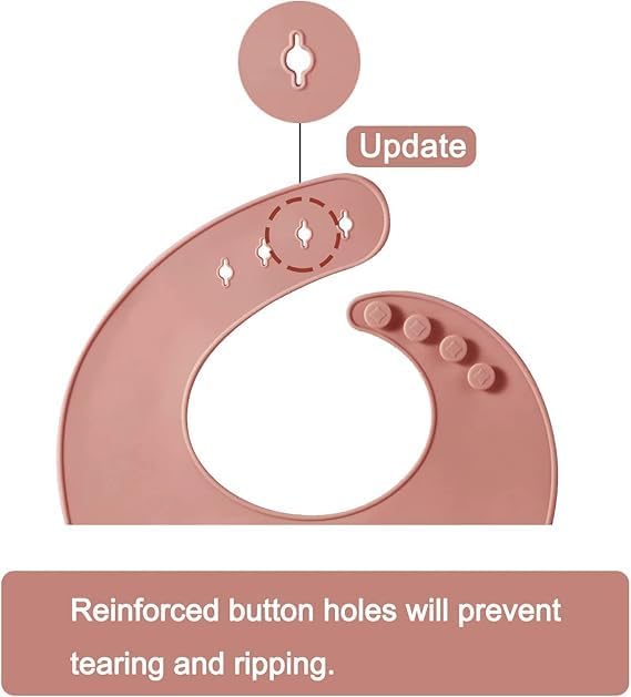 Babero Baby Bib Silicone Impermeable con Scoop Bib | Waterproof Silicone Baby - Image 5