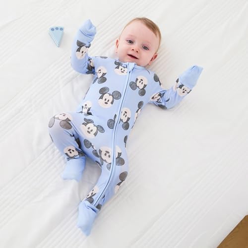 Disney Baby Organic Cotton Zip Footie Clothes Romper Outfit - Image 6