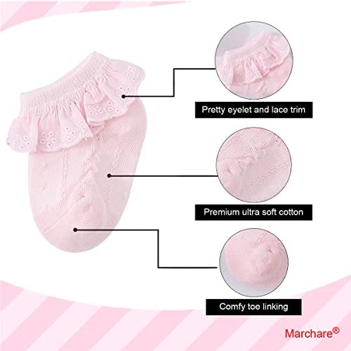 Marchare Baby Lace Socks 3 Pack - Image 3