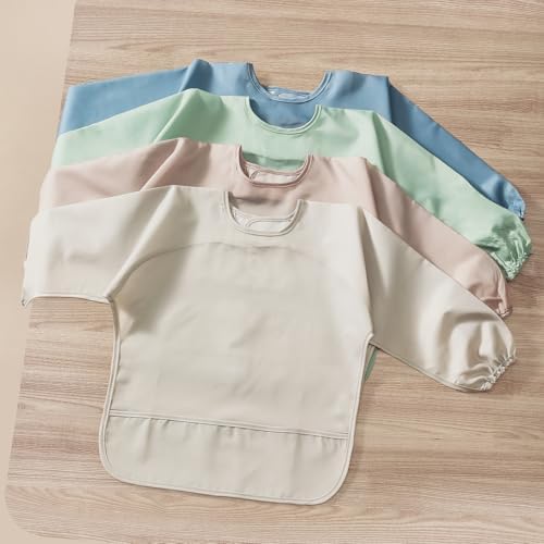 POIKSHARK Long Sleeve Bib, Waterproof Sleeved Smock - Image 7