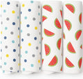 100% Muslin Swaddle Blankets, Baby Receiving Blankets by Rajlinen
