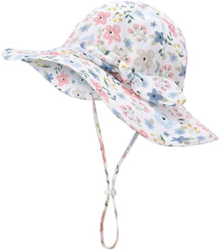 Baby Girl Sun Hat Infant Summer Beach Hat Toddler Bucket Hat UPF 50+ by EAU+LAYAMEN