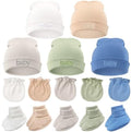 BQUBO Newborn Baby Hat Mittens Socks Set Infant Cotton Beanie Gloves Thick Warm by DRESHOW