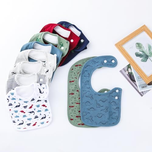 Hakochia Waterproof Baby Bibs Organic Cotton Super Soft and Absorbent - Image 5