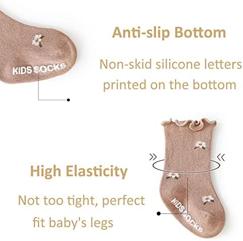 Toddler Girl Ruffle Socks Baby Girls Knee High Socks - Image 4