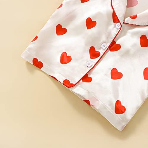 Kids Baby Girl Boy Satin Pajamas Set Button Down Sleep Shirt Top+Long Pants - Image 4