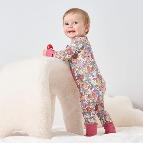 pureborn Baby Sleeper Viscose from Bamboo Zipper Footies Pjs 0-24 Months | - Image 2