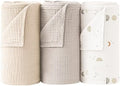 Bearmoss Muslin Swaddle Blankets, 40 x 38 inches Baby Swaddle by Bearmoss
