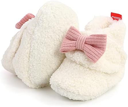 Baby Booties Cozy Fleece Slippers Soft Baby Shoes by GDSDYM