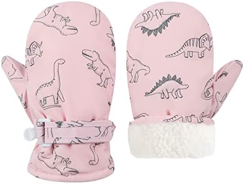 Toddler Mittens Lined Fleece Snow Gloves by Fynnsure