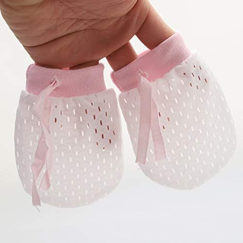Cute Boys Girls Cotton No Scratch Gloves Drawstring Adjustable Mittens - Image 4