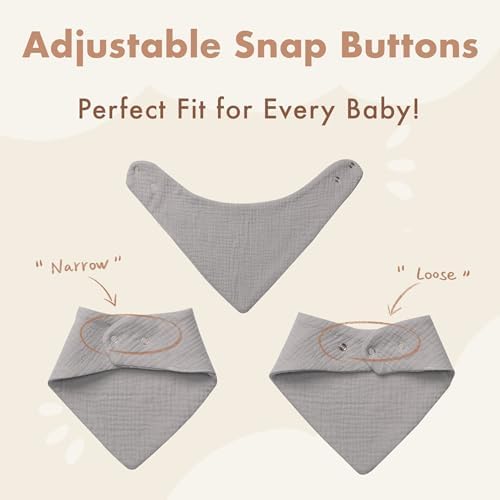 Baby Bibs, Soft Cotton Bibs | 10-Pack Baby Bibs - Image 2