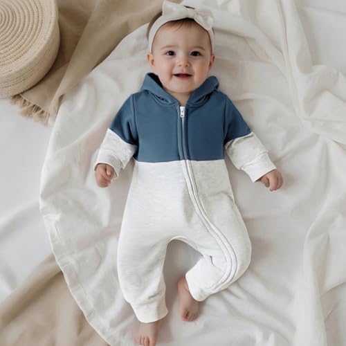 Fall Baby Clothes Newborn Boy Girl Hoodie Romper Long Sleeve Jumpsuit Winter - Image 2