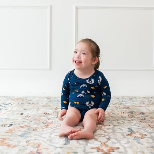 KYTE BABY Soft Bamboo from Rayon Long Sleeve Unisex Bodysuit, 0-24 Months - Image 2
