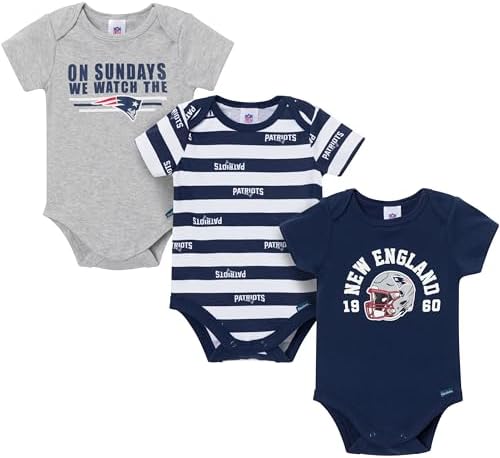 Gerber NFL Baby Boys 3-Pack Onesie Bodysuit by Gerber