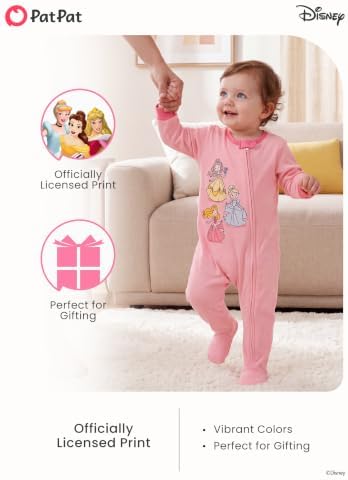 Disney Baby Boys Zip One-Piece Non-Slip Footie Romper - Image 3