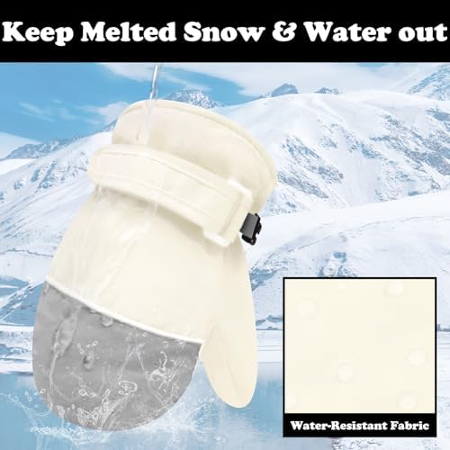 Sarfel Toddler Mittens Waterproof Toddler Gloves Baby Winter Mittens Toddler - Image 3