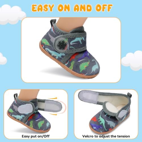 FEETCITY Baby Booties Girls Boys Infant Slippers First Walkers Shoes Warm Socks - Image 3